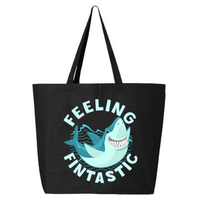 Funny Shark Feeling Fintastic Shark Week Fan 25L Jumbo Tote