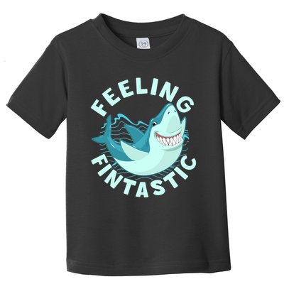 Funny Shark Feeling Fintastic Shark Week Fan Toddler T-Shirt