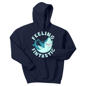 Funny Shark Feeling Fintastic Shark Week Fan Kids Hoodie