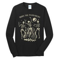 Feminist Skeleton Fun Burn Patriarchy Halloween Rights Tall Long Sleeve T-Shirt