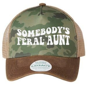 Funny SomebodyS Feral Aunt Groovy Mom MotherS Day Women Legacy Tie Dye Trucker Hat