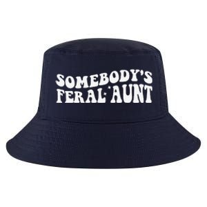 Funny SomebodyS Feral Aunt Groovy Mom MotherS Day Women Cool Comfort Performance Bucket Hat