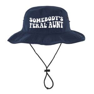 Funny SomebodyS Feral Aunt Groovy Mom MotherS Day Women Legacy Cool Fit Booney Bucket Hat