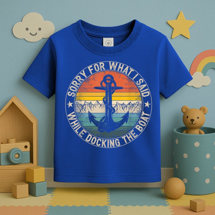 Funny Sorry For What I Said While Docking The Boat Toddler T-Shirt