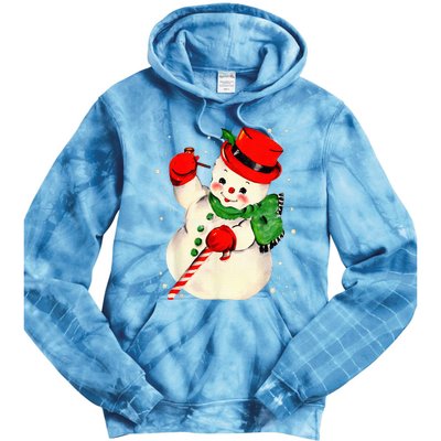 Festive Snowman Family Pajama Set Hilarious Christmas Vintage Tie Dye Hoodie