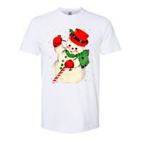 Festive Snowman Family Pajama Set Hilarious Christmas Vintage Softstyle CVC T-Shirt