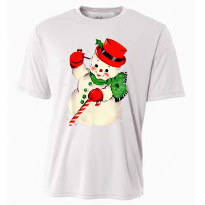 Festive Snowman Family Pajama Set Hilarious Christmas Vintage Cooling Performance Crew T-Shirt