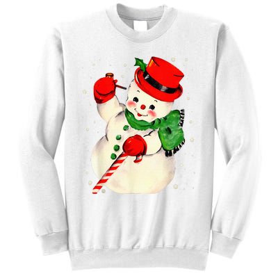 Festive Snowman Family Pajama Set Hilarious Christmas Vintage Sweatshirt