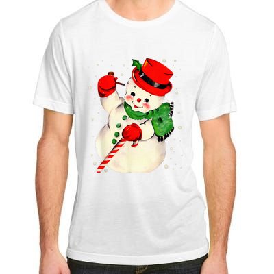 Festive Snowman Family Pajama Set Hilarious Christmas Vintage Adult ChromaSoft Performance T-Shirt