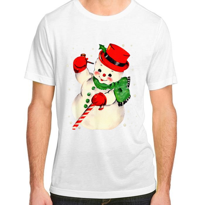 Festive Snowman Family Pajama Set Hilarious Christmas Vintage Adult ChromaSoft Performance T-Shirt