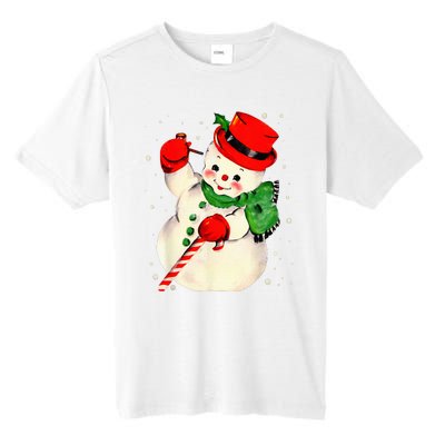 Festive Snowman Family Pajama Set Hilarious Christmas Vintage Tall Fusion ChromaSoft Performance T-Shirt