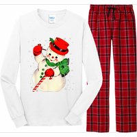 Festive Snowman Family Pajama Set Hilarious Christmas Vintage Long Sleeve Pajama Set