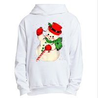 Festive Snowman Family Pajama Set Hilarious Christmas Vintage Urban Pullover Hoodie