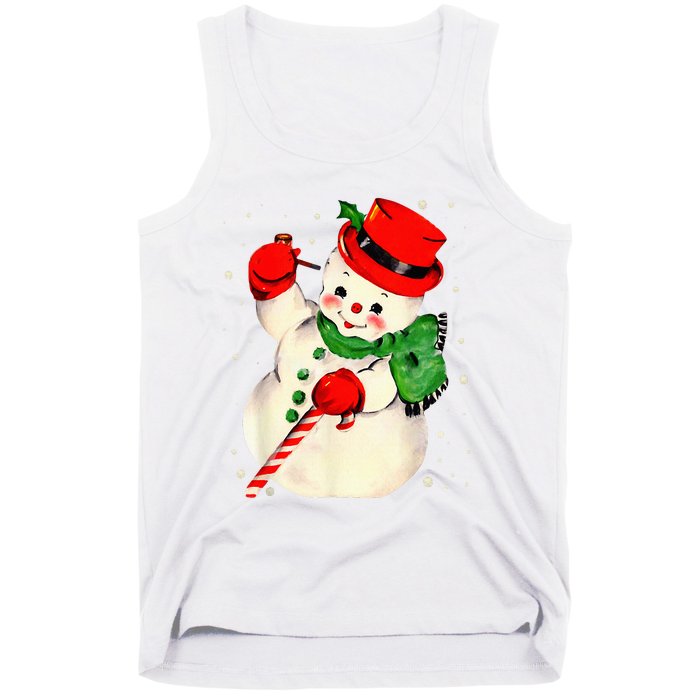 Festive Snowman Family Pajama Set Hilarious Christmas Vintage Tank Top