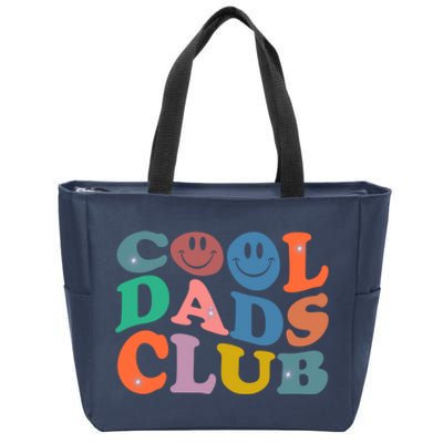 Funny Smile FatherS Day Gift Groovy Cool Dads Club Zip Tote Bag