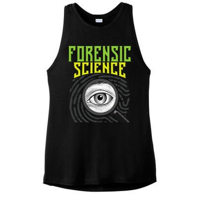 Forensic Science Forensics Forensic Scientist Criminology Ladies PosiCharge Tri-Blend Wicking Tank