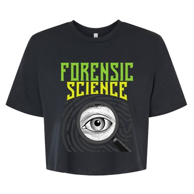 Forensic Science Forensics Forensic Scientist Criminology Bella+Canvas Jersey Crop Tee