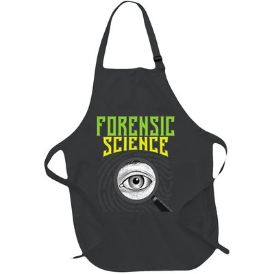 Forensic Science Forensics Forensic Scientist Criminology Full-Length Apron With Pockets