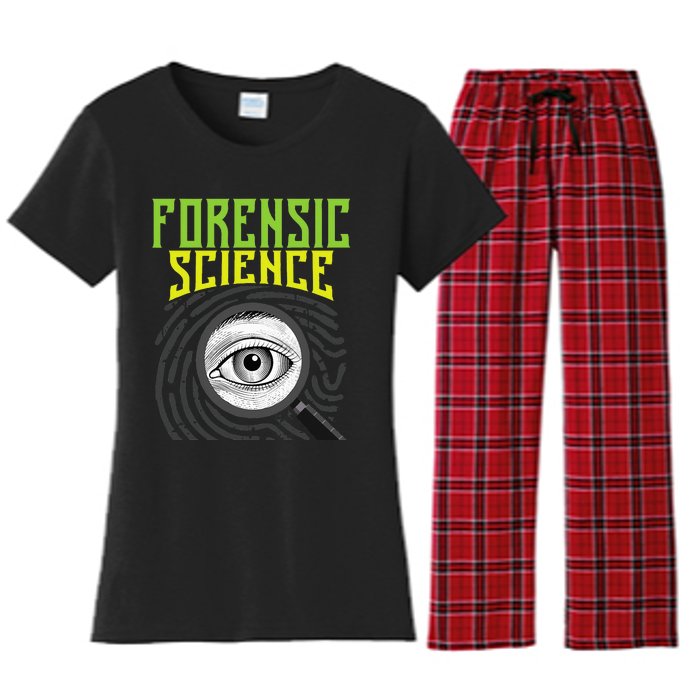 Forensic Science Forensics Forensic Scientist Criminology Women's Flannel Pajama Set