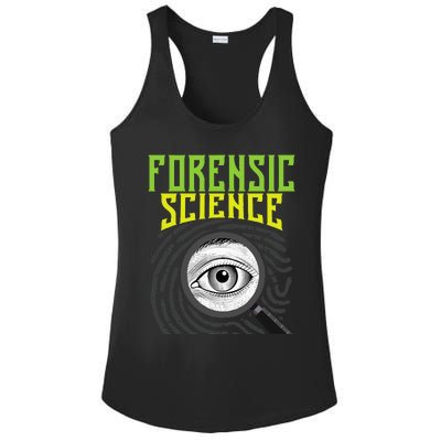 Forensic Science Forensics Forensic Scientist Criminology Ladies PosiCharge Competitor Racerback Tank