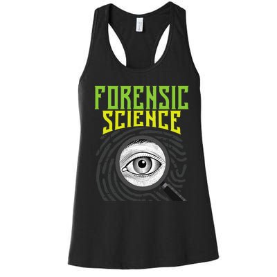 Forensic Science Forensics Forensic Scientist Criminology Women's Racerback Tank