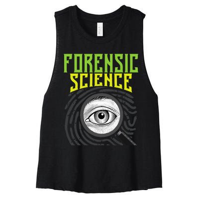 Forensic Science Forensics Forensic Scientist Criminology Women's Racerback Cropped Tank