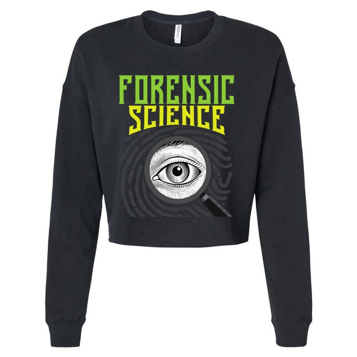 Forensic Science Forensics Forensic Scientist Criminology Cropped Pullover Crew