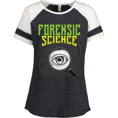 Forensic Science Forensics Forensic Scientist Criminology Enza Ladies Jersey Colorblock Tee