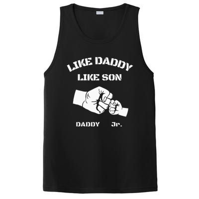 Father Son Fist Bump Matching Father's Day Daddy Dad & Son PosiCharge Competitor Tank