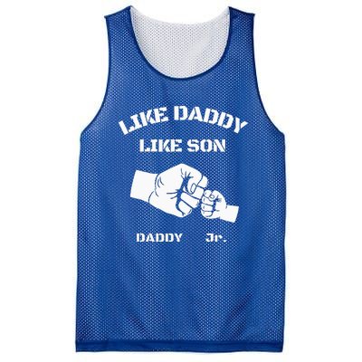 Father Son Fist Bump Matching Father's Day Daddy Dad & Son Mesh Reversible Basketball Jersey Tank