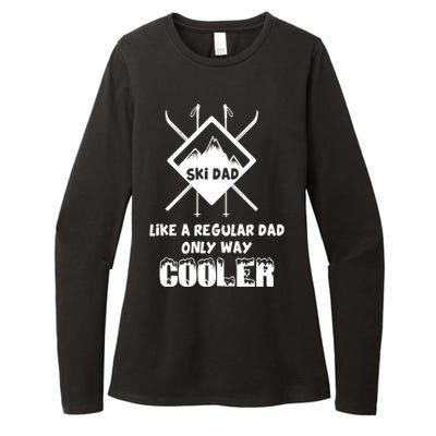 Funny Skiing Father Ski Dad Gift Womens CVC Long Sleeve Shirt