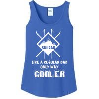 Funny Skiing Father Ski Dad Gift Ladies Essential Tank