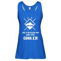 Funny Skiing Father Ski Dad Gift Ladies Essential Flowy Tank