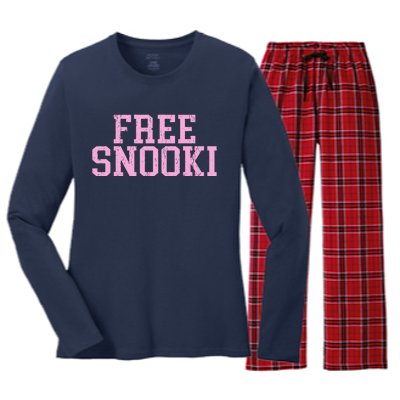 Free Snooki Women's Long Sleeve Flannel Pajama Set 