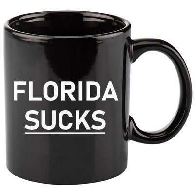 Florida Sucks 11oz C Handle Ceramic Mug
