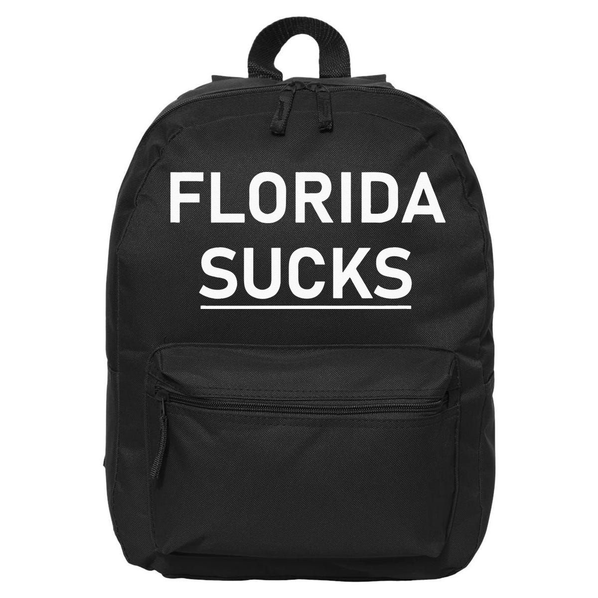 Florida Sucks 16 in Basic Backpack