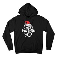 Funny SantaS Favorite Ho Funny Christmas Xmas Santa Hat Hoodie