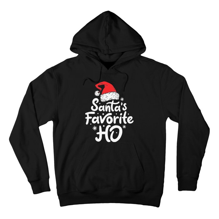 Funny SantaS Favorite Ho Funny Christmas Xmas Santa Hat Hoodie