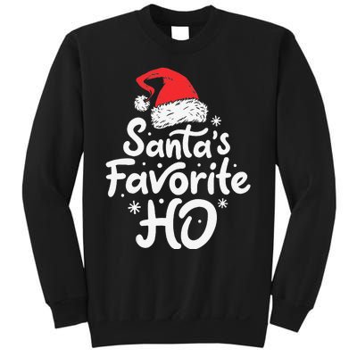 Funny SantaS Favorite Ho Funny Christmas Xmas Santa Hat Sweatshirt