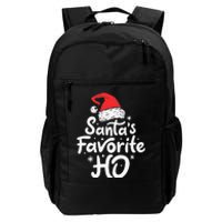 Funny SantaS Favorite Ho Funny Christmas Xmas Santa Hat Daily Commute Backpack