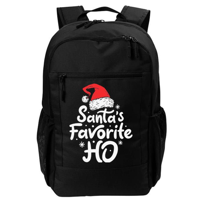 Funny SantaS Favorite Ho Funny Christmas Xmas Santa Hat Daily Commute Backpack