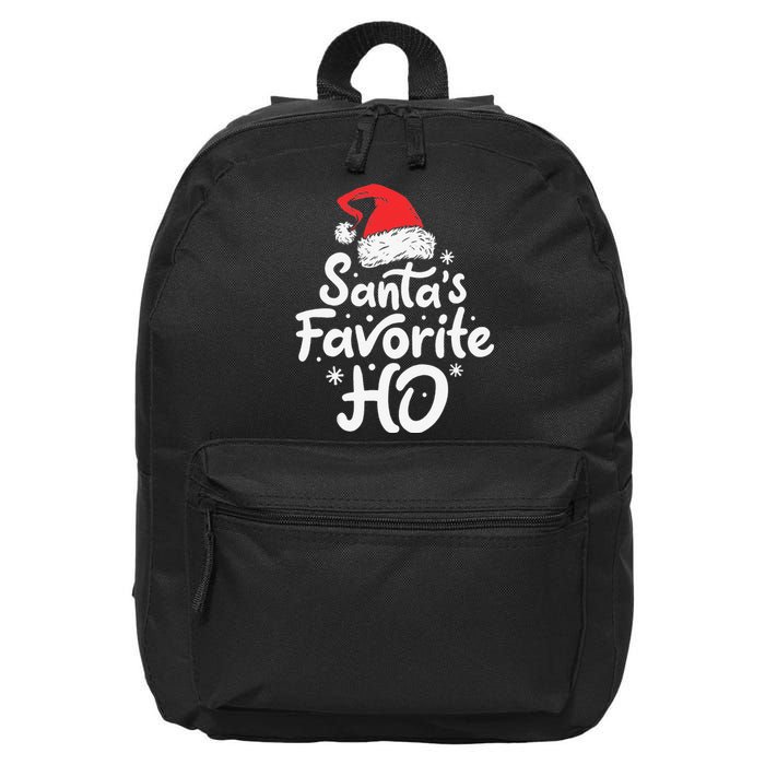 Funny SantaS Favorite Ho Funny Christmas Xmas Santa Hat 16 in Basic Backpack