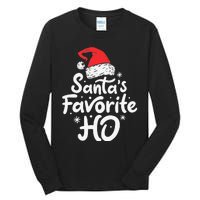 Funny SantaS Favorite Ho Funny Christmas Xmas Santa Hat Tall Long Sleeve T-Shirt