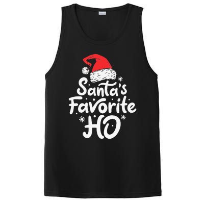 Funny SantaS Favorite Ho Funny Christmas Xmas Santa Hat PosiCharge Competitor Tank