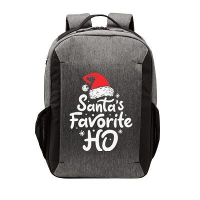 Funny SantaS Favorite Ho Funny Christmas Xmas Santa Hat Vector Backpack