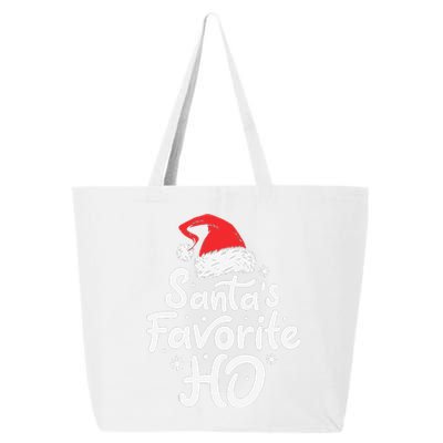 Funny SantaS Favorite Ho Funny Christmas Xmas Santa Hat 25L Jumbo Tote