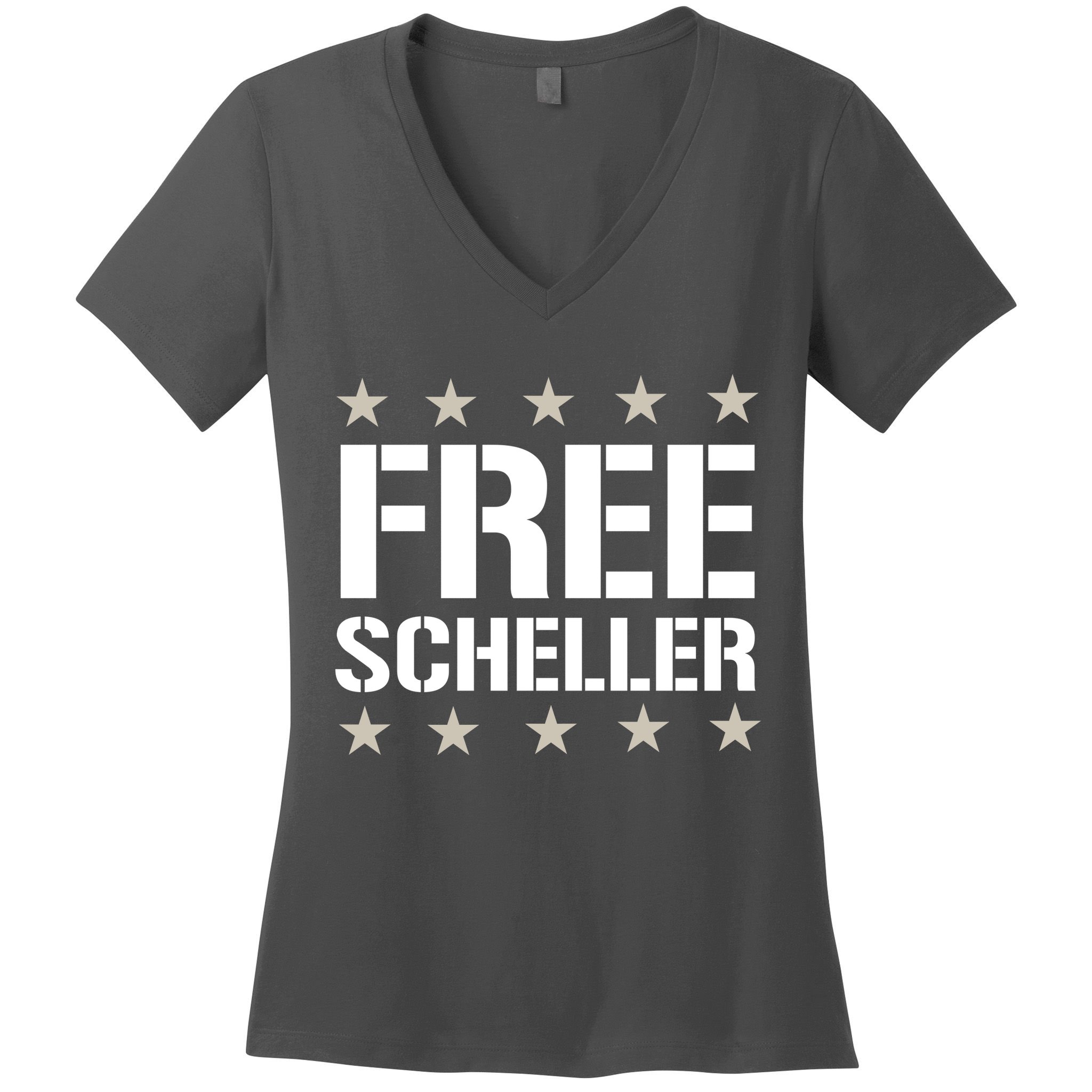 Free Scheller Women's V-Neck T-Shirt