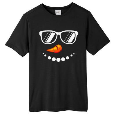 Funny Snowman Face Schnemann Costume Christmas Funny Tall Fusion ChromaSoft Performance T-Shirt