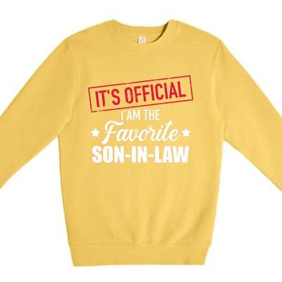 Favorite Soninlaw From Motherinlaw Or Fatherinlaw Premium Crewneck Sweatshirt