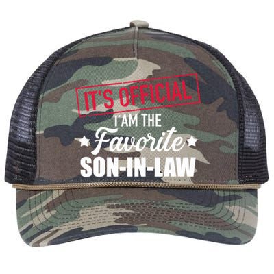 Favorite Soninlaw From Motherinlaw Or Fatherinlaw Retro Rope Trucker Hat Cap